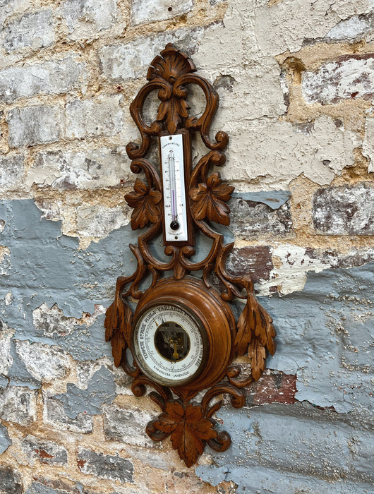 Walnut barometer