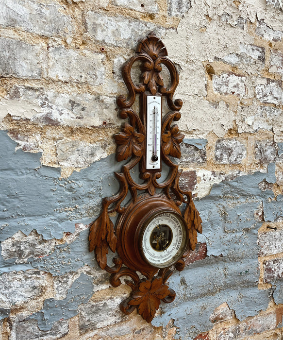 Walnut barometer