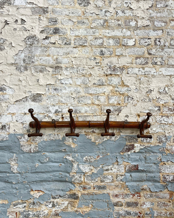 Bamboo coat rack