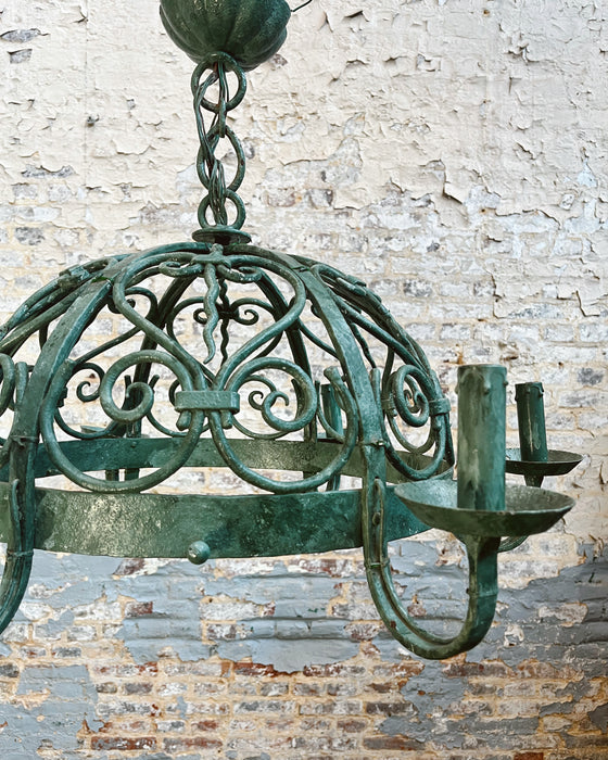 Wrought iron chandelier