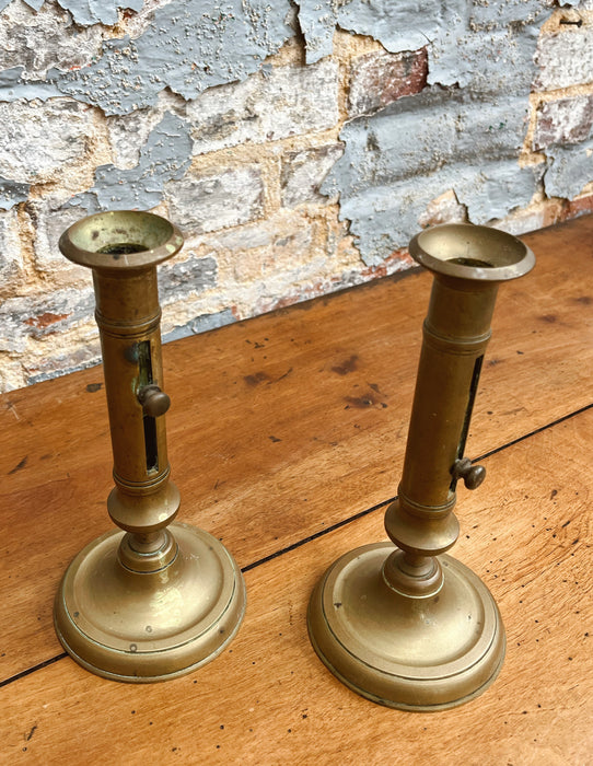 Brass candlesticks