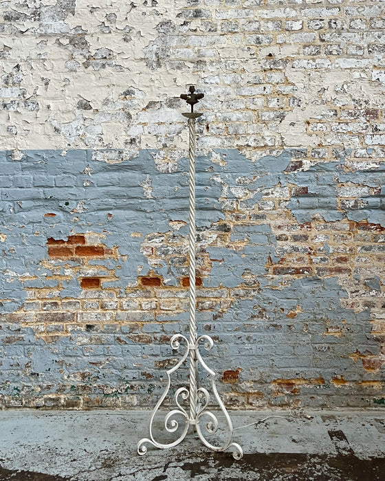 Wrought iron floor lamp