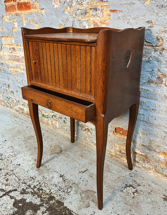 Oak bedside table