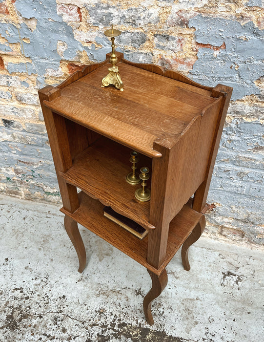 Oak bedside table