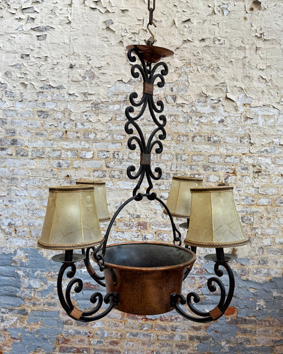 Lustre en fer forgé