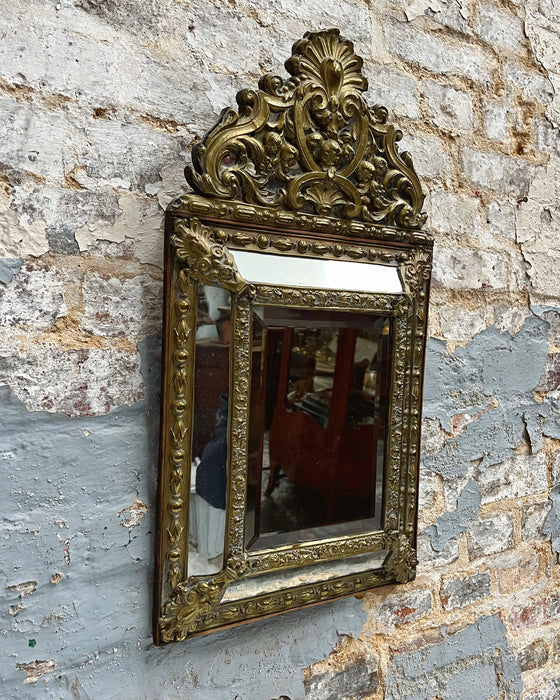 Brass mirror