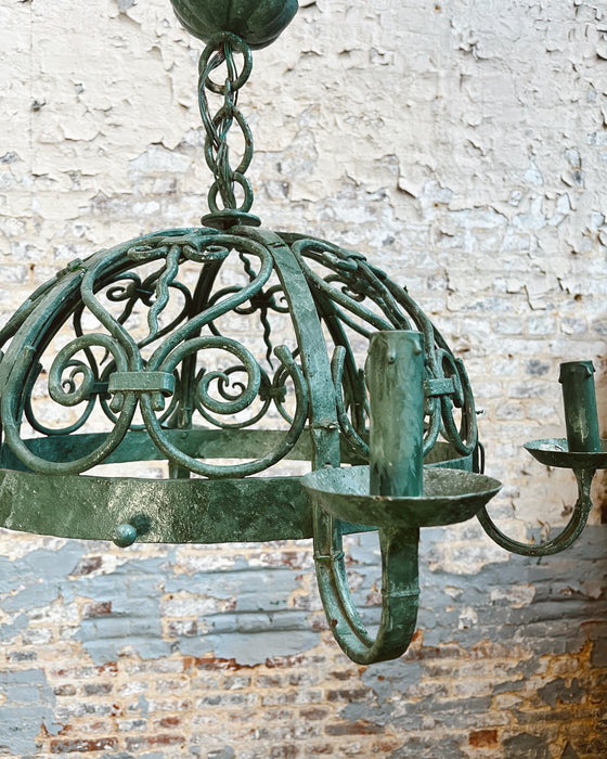 Wrought iron chandelier