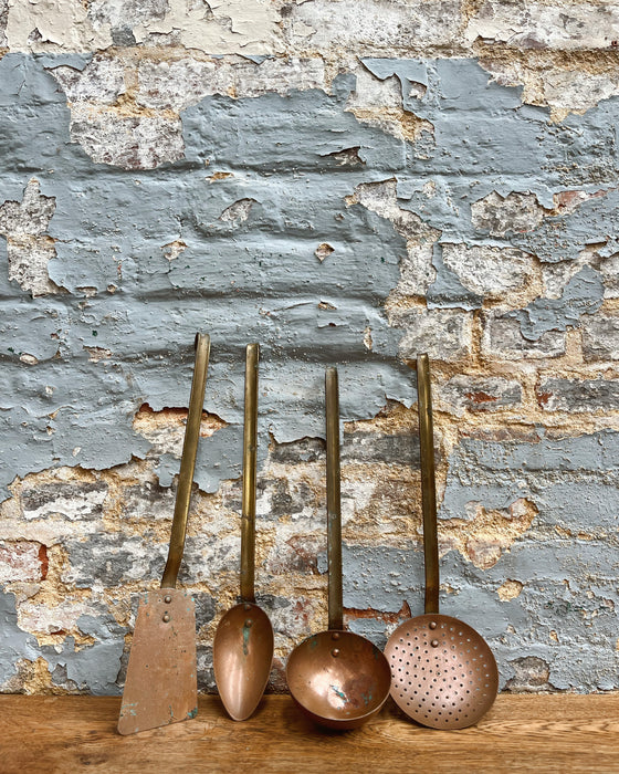 4 copper utensils