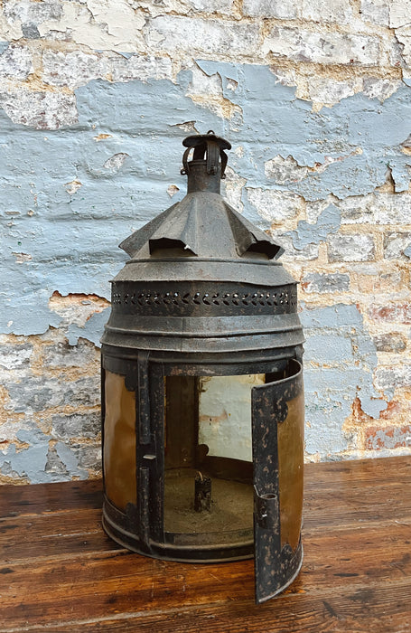 Wrought iron lantern