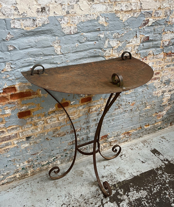 Wrought iron console