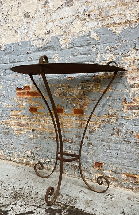 Wrought iron console