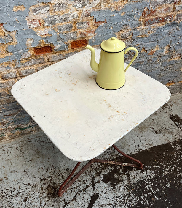 Wrought iron pedestal table