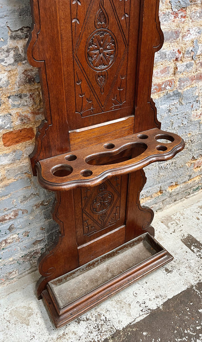 Oak coat rack