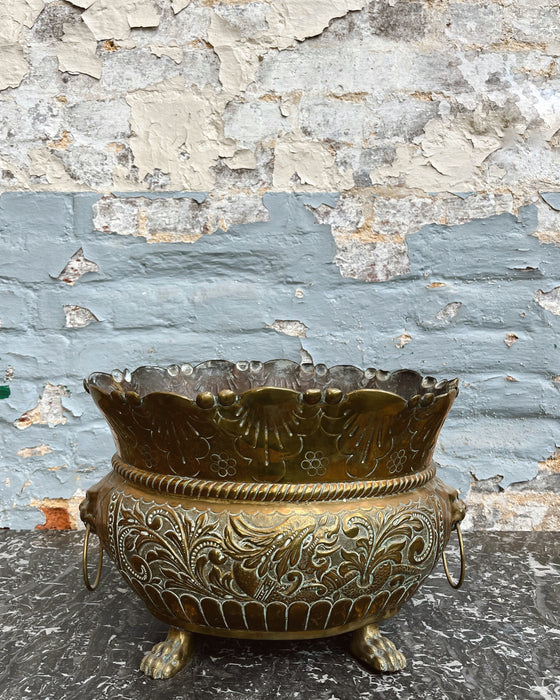 Brass cachepot