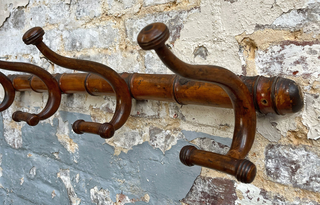 Bamboo coat rack