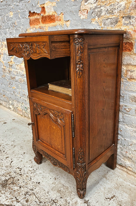 Neo-rustic bedside table