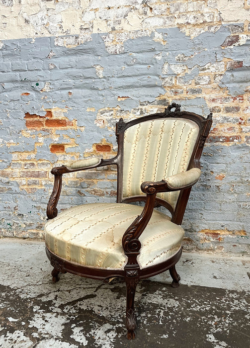 Walnut armchair