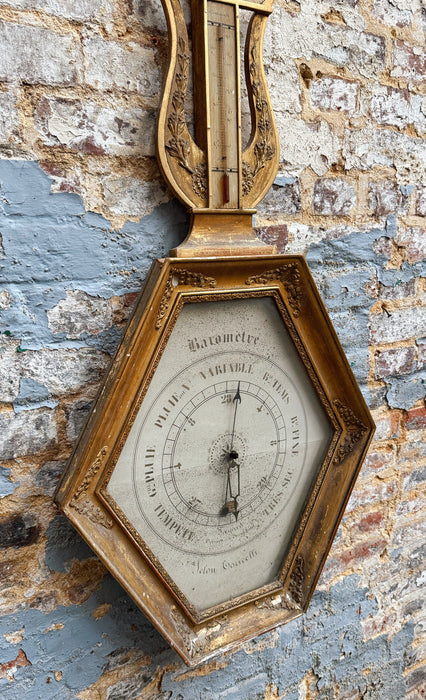 Baromètre doré