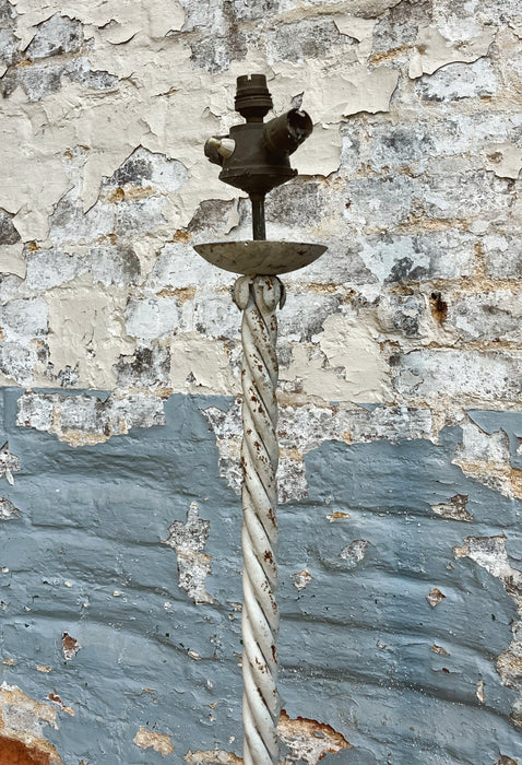 Wrought iron floor lamp