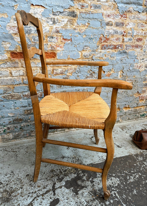 Neo-rustic armchair