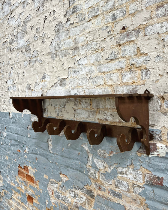 Oak coat rack