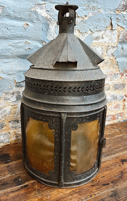 Wrought iron lantern