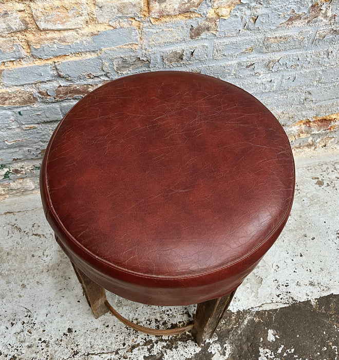 Tabouret en cuir