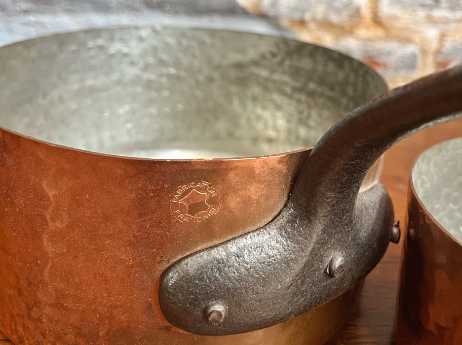 Casseroles en cuivre