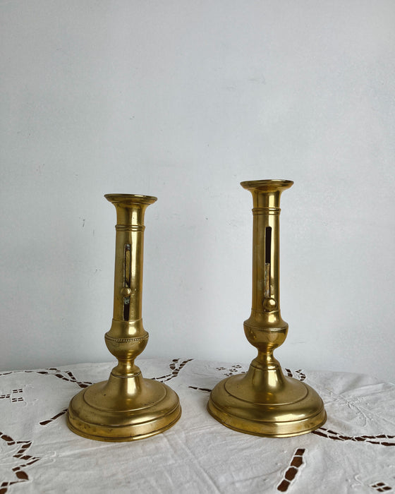 Brass candlesticks