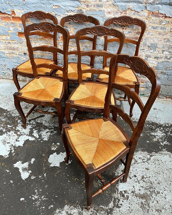 6 neo-rustic chairs