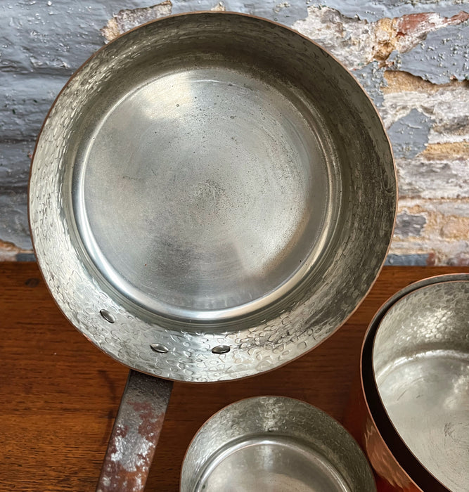 Casseroles en cuivre