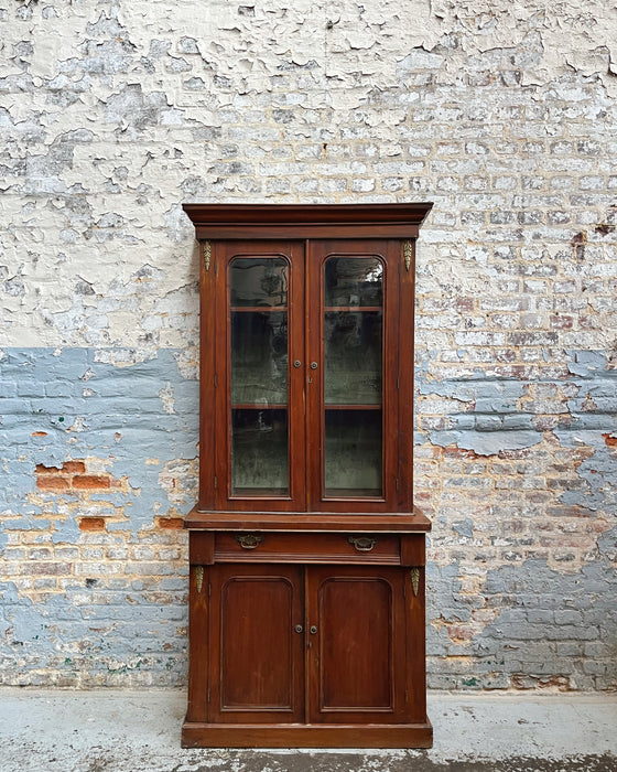 Beech display cabinet