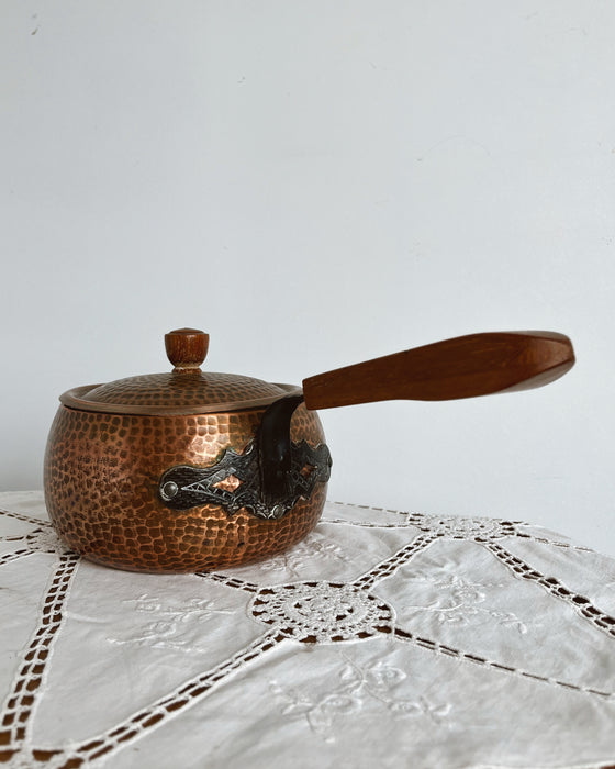 Copper saucepan