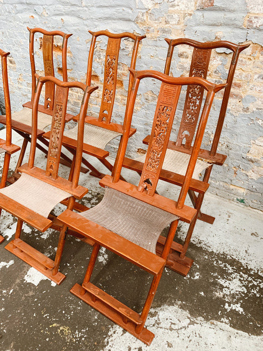 6 chaises chinoises