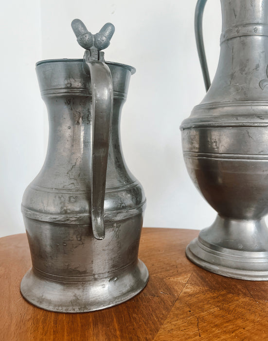 Pewter pitchers