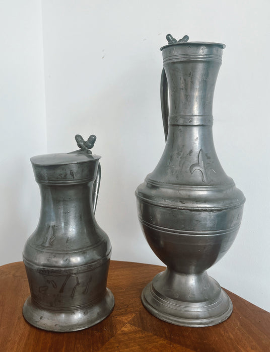 Pewter pitchers