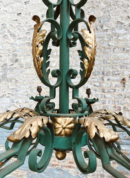 Wrought iron chandelier