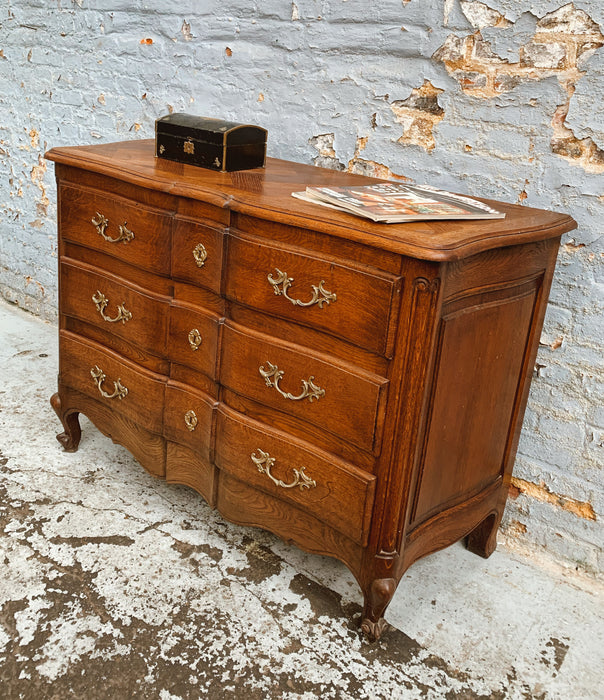 Louis XV style curved chest of drawers