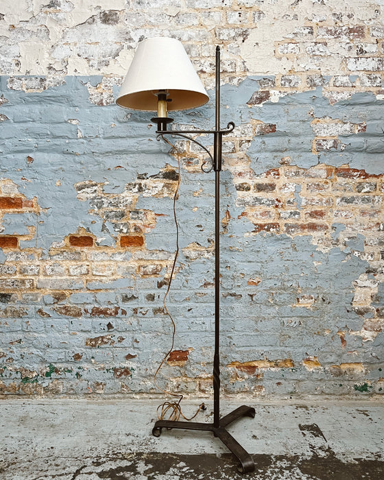 Wrought iron reading lamp