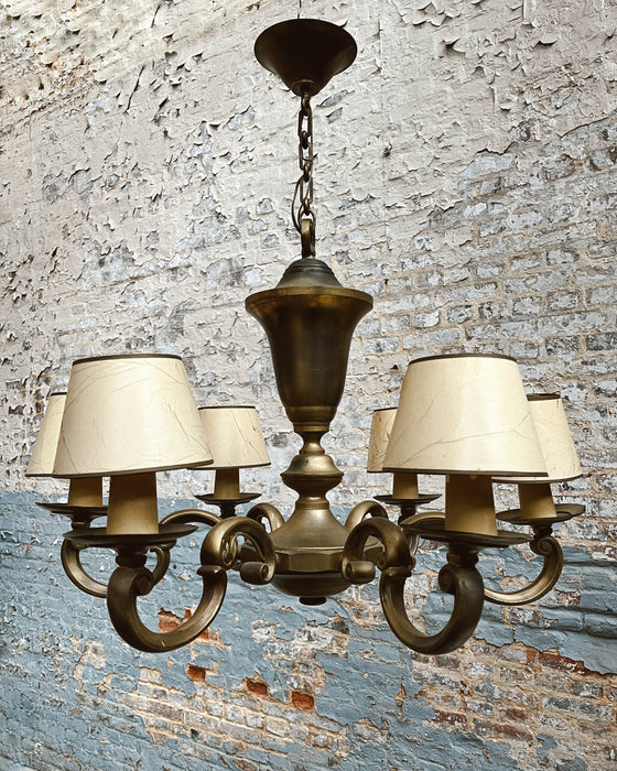 Brass chandelier