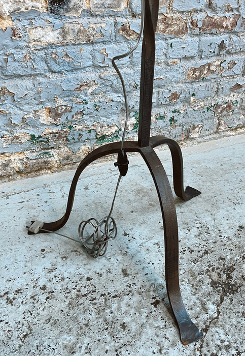 Wrought iron floor lamp