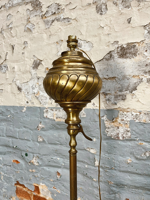 Brass floor lamp