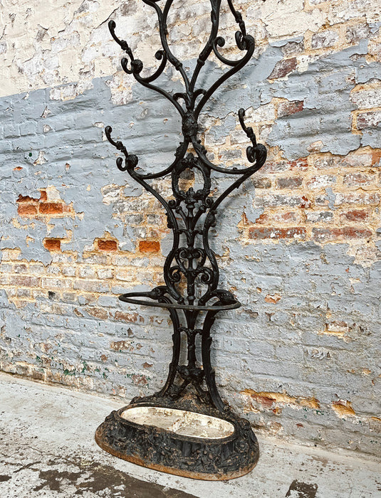 Cast iron coat rack