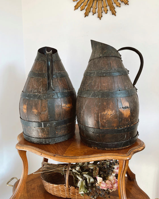 Pair of large cider pitchers