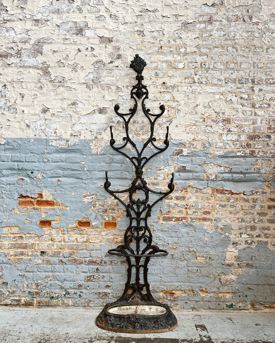 Cast iron coat rack