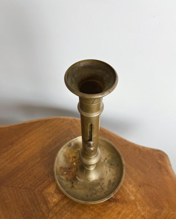 Large brass candlestick