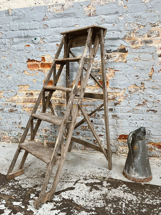 Oak stepladder