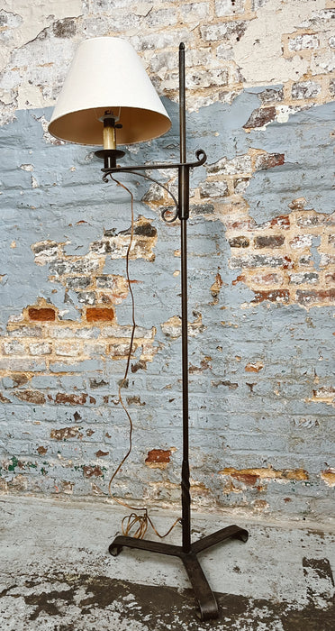 Wrought iron reading lamp